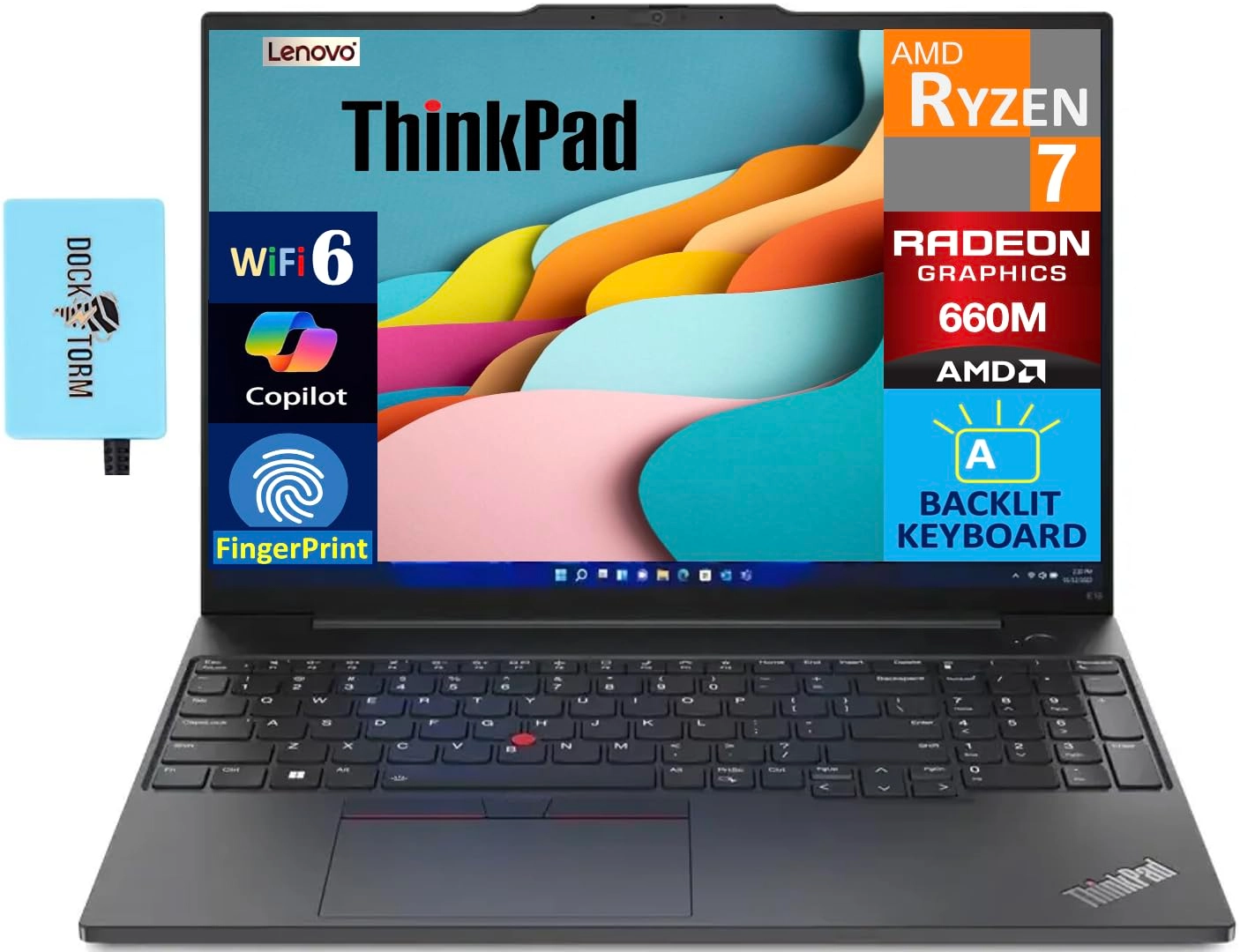 Lenovo ThinkPad E16 21M5S09E00 - 16'' Ryzen 7 7735U 32GB DDR5 512GB SSD