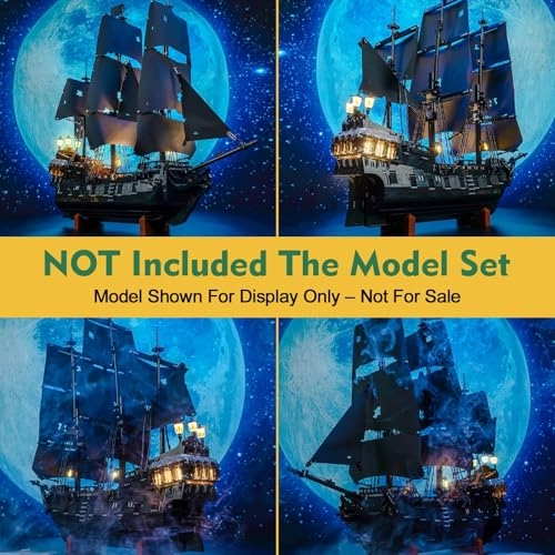 Light kit Compatible with 10365 Captain Jack Sparrow's Pirate Ship - RC Version LED