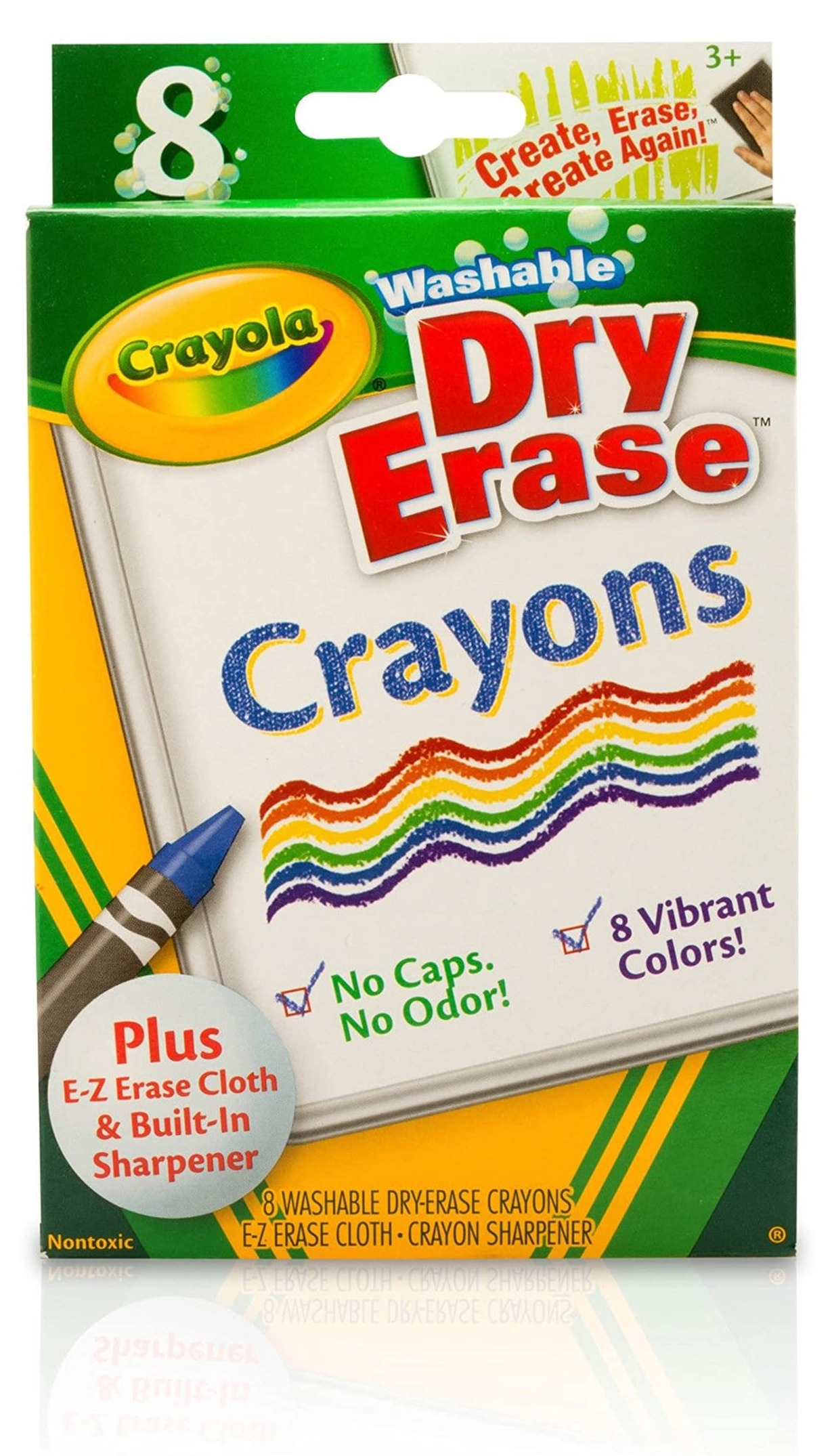 Crayola Dry Erase Large Crayons - 8 Pcs