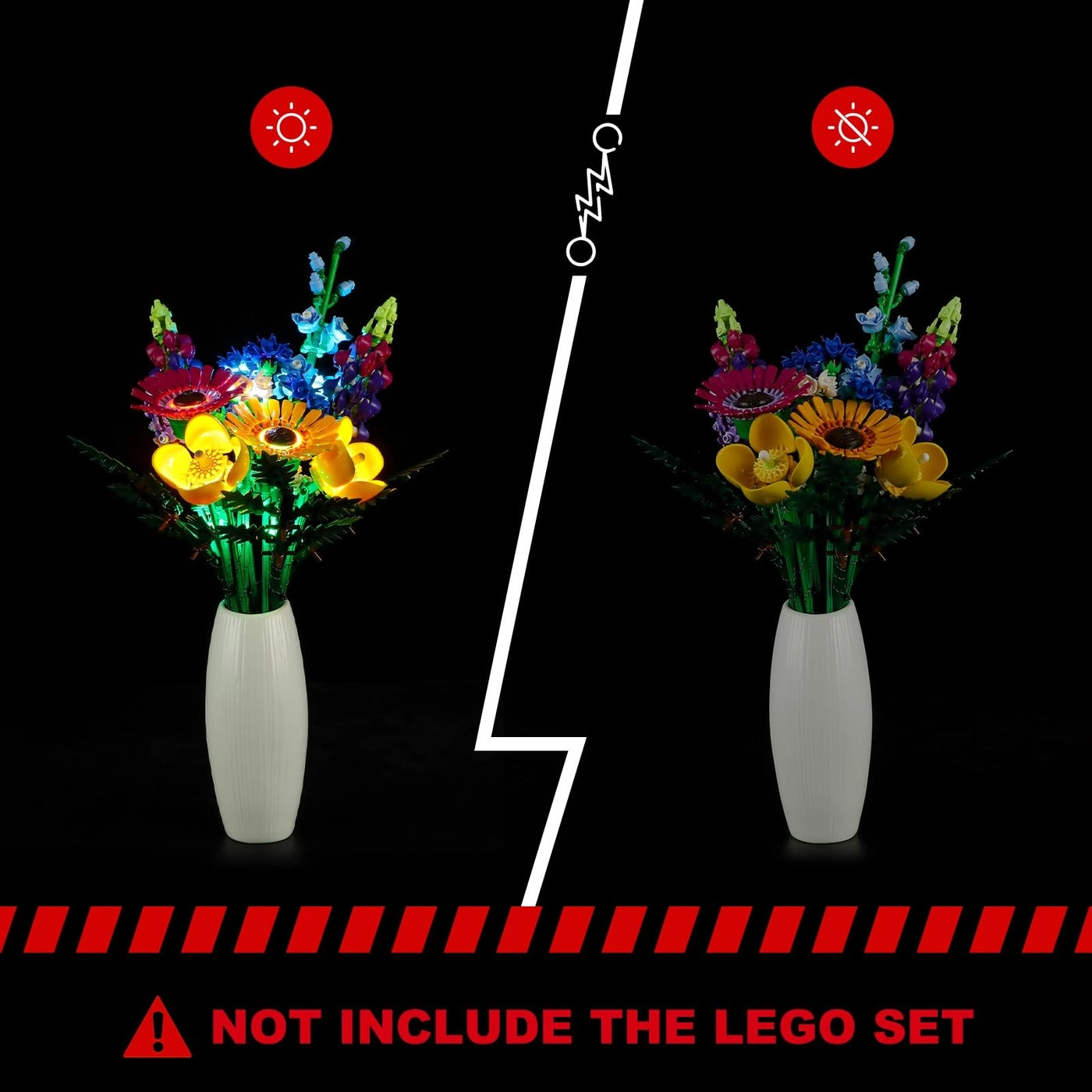 Led Light Kit for Lego-10313 Wildflow Bouquet