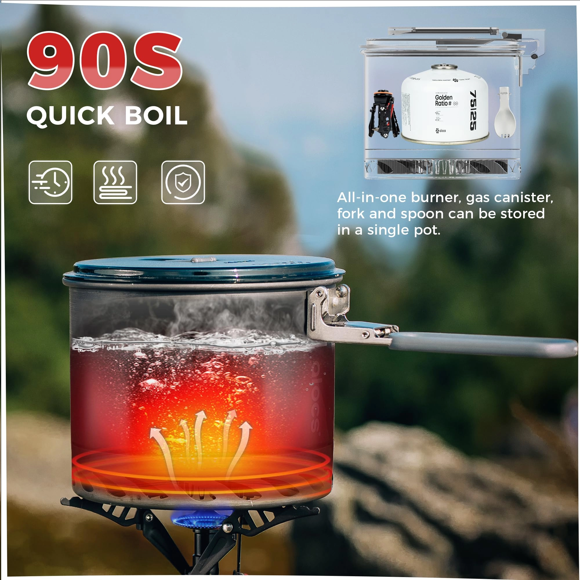 Ultralight Camping Pot - 1L