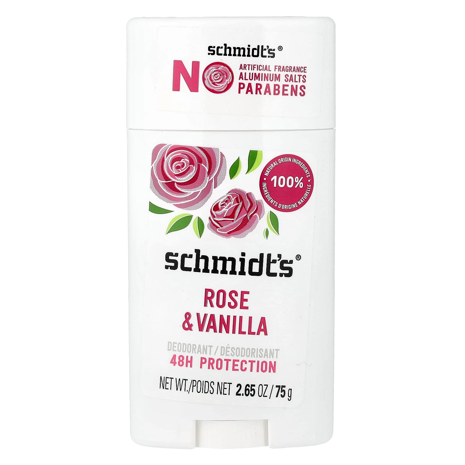 Schmidt's Deodorant - Rose & Vanilla 75 g