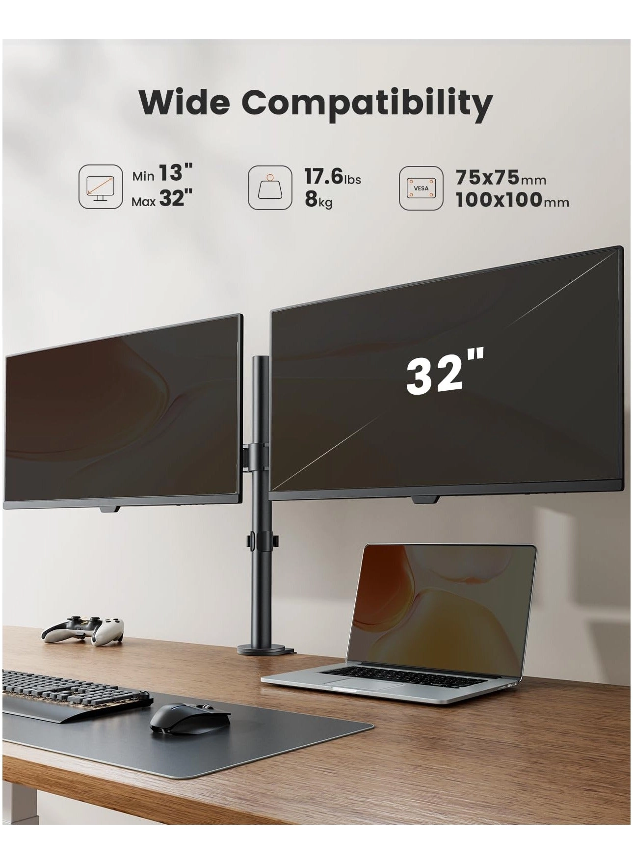 RT65 - two 17" to 32"