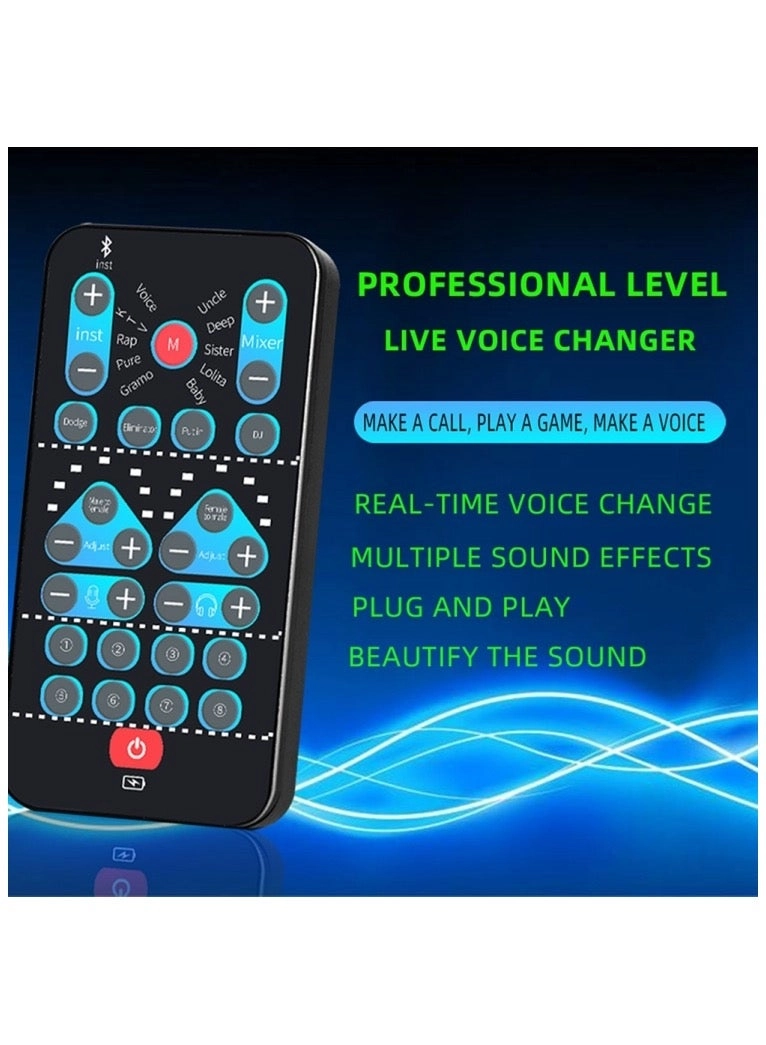 Mobile Computer Sound Card Mini Voice Changer Wireless Microphone