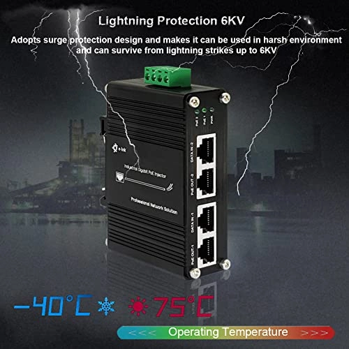 INJ302-2POE - 12~48V max 60W 2 ports