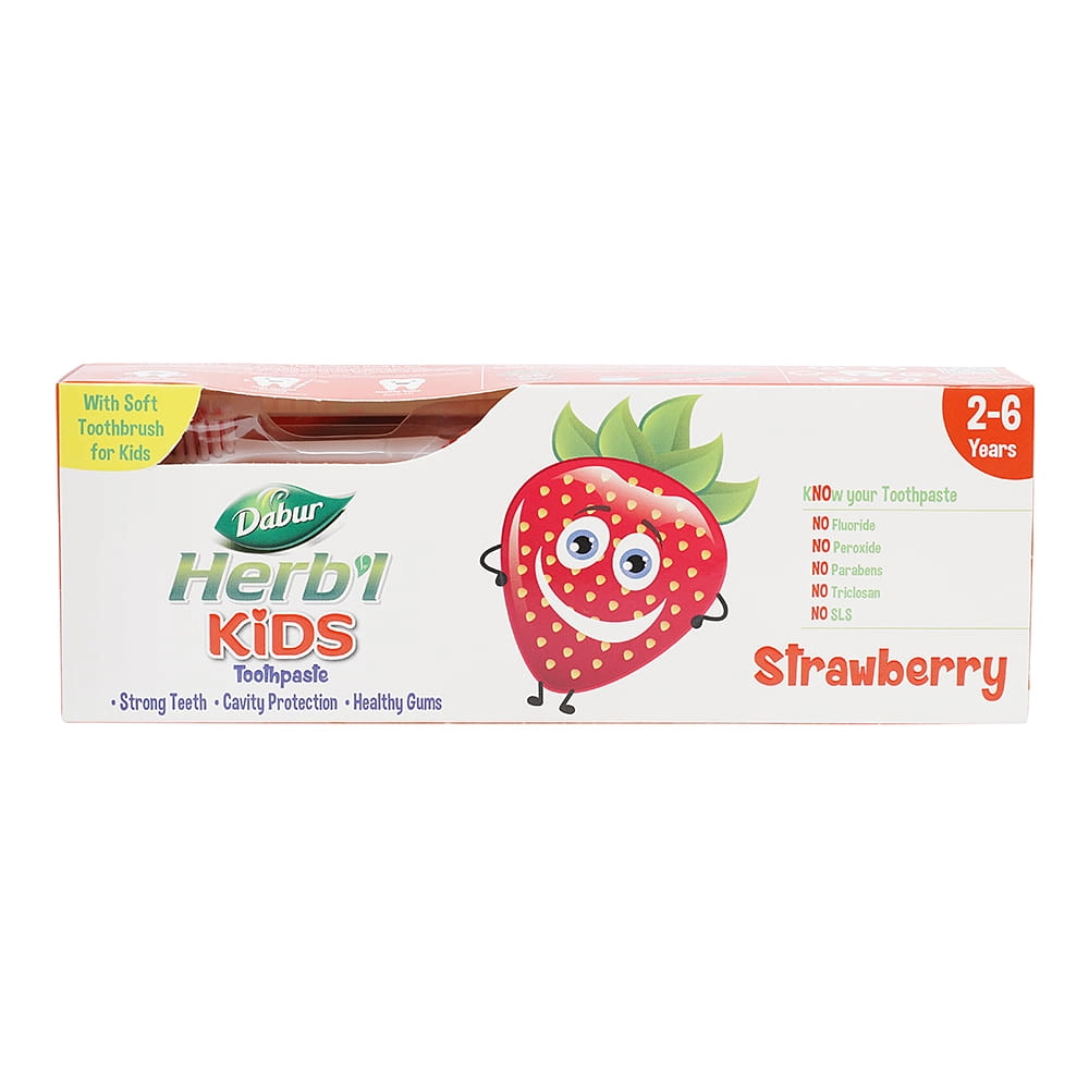 Dabur Herbal Plus Strawberry Toothpaste Kids 50g