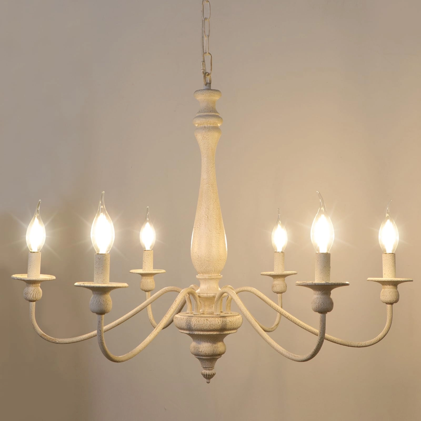 LynPon Farmhouse Chandelier - Dimmable