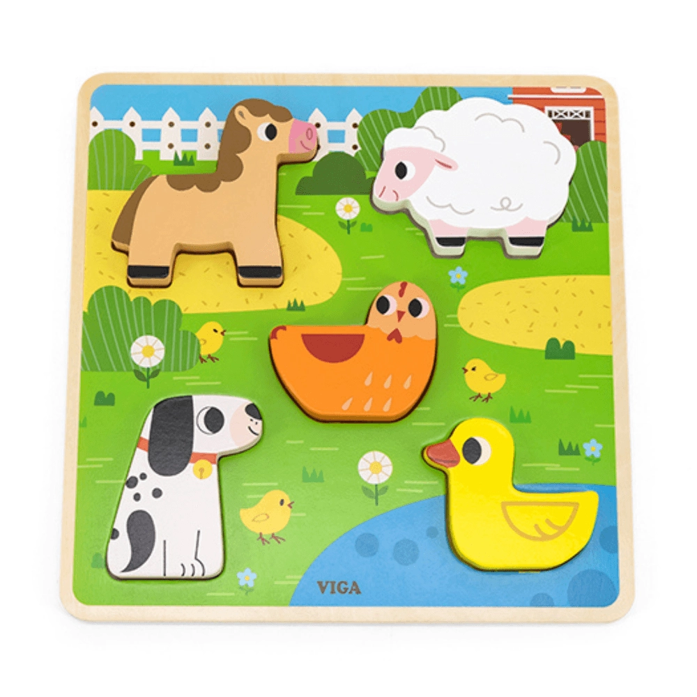 Tactile Puzzle - Suitable for 18 months & above 5 Pcs
