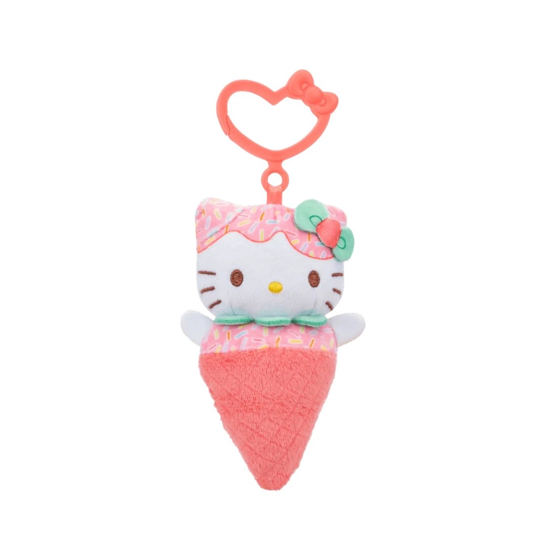 Hello Kitty W1 21.59 cm Plush - Clip-On Ice Cream