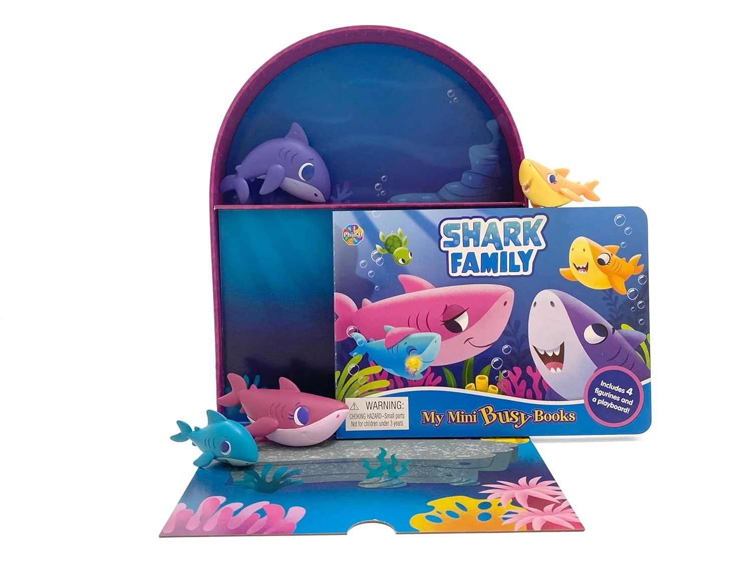 Shark Family My Mini Busy Board Book - 3 years+
