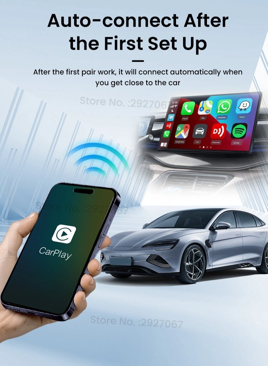 3.0 Wireless CarPlay Adapter - VW Audi Ford Sync 3 Mazda Mercedes Honda Chevy Subaru Porsche Hyundai Kia Lexus Gmc Acura