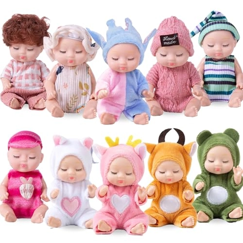 Haawooky Mini Baby Doll - 10 Pcs 11 cm 43 inches Bundle