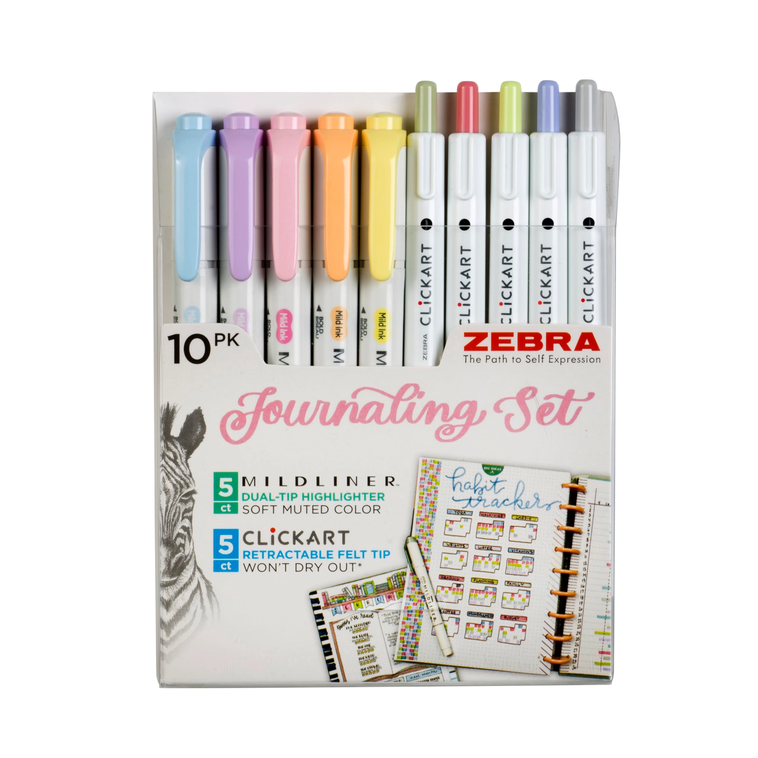 Zebra Pen 14010 - Assorted Dual-Tip