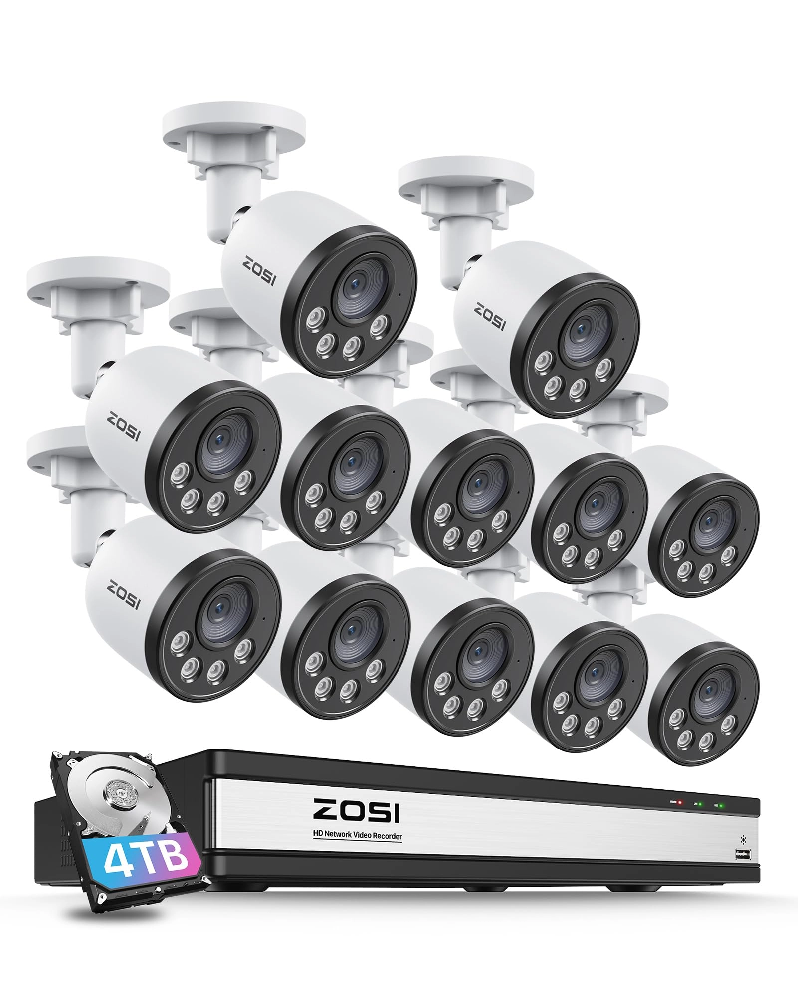 16CH Security PoE Camera System