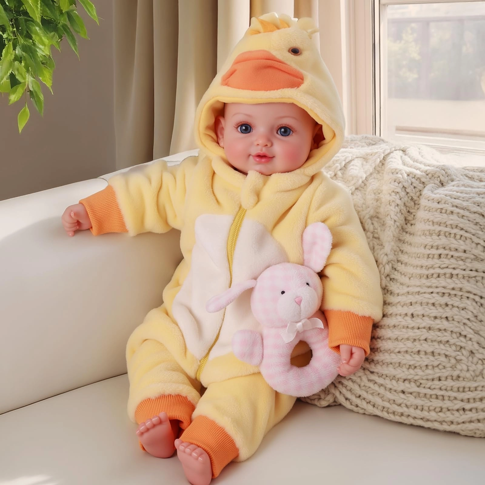 Realistic Baby Doll - 15-inch Vinyl Cotton Gift Set Ages 3+