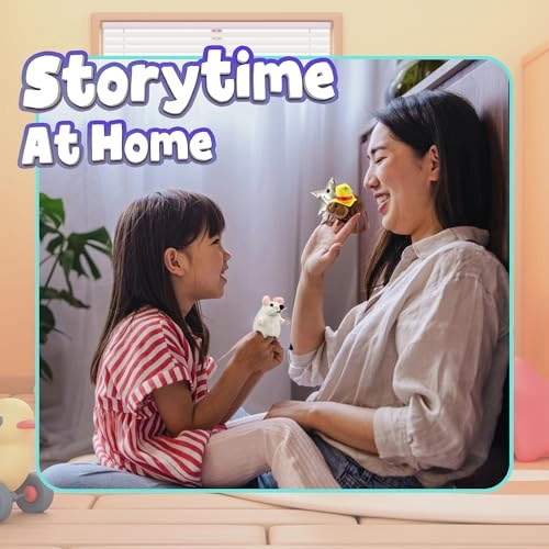 Nursery Rhymes Book - 14cm x 20cm + Finger Puppets - Character heights range from 8"" to 4""