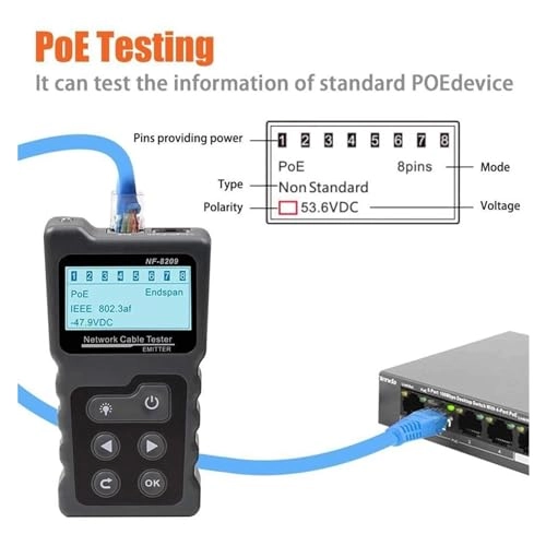 NF-820 - RJ45 RJ11 LAN Tester