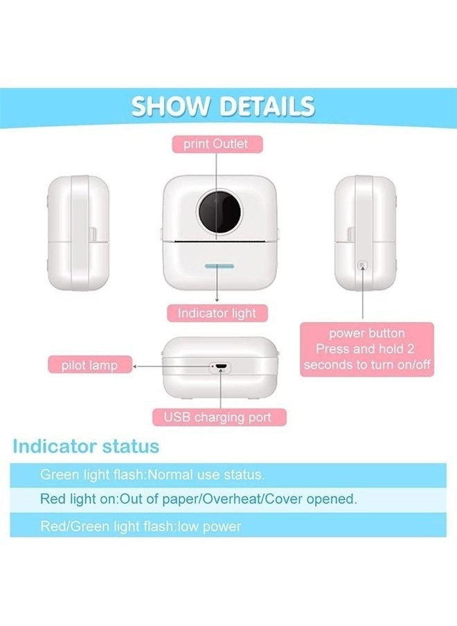 Portable Thermal Mini Photo Rechargeable Labeler - 10 millimeter