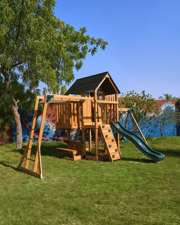 Arabian Leopard - 220cm wave slide 3-position swing beam