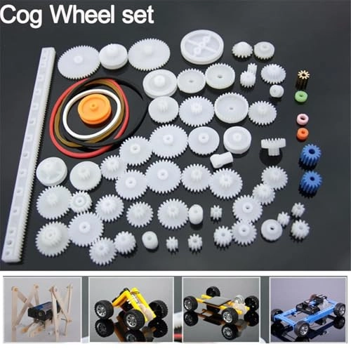 Gear Pulley Belt Crown Gear Set - 60 pcs