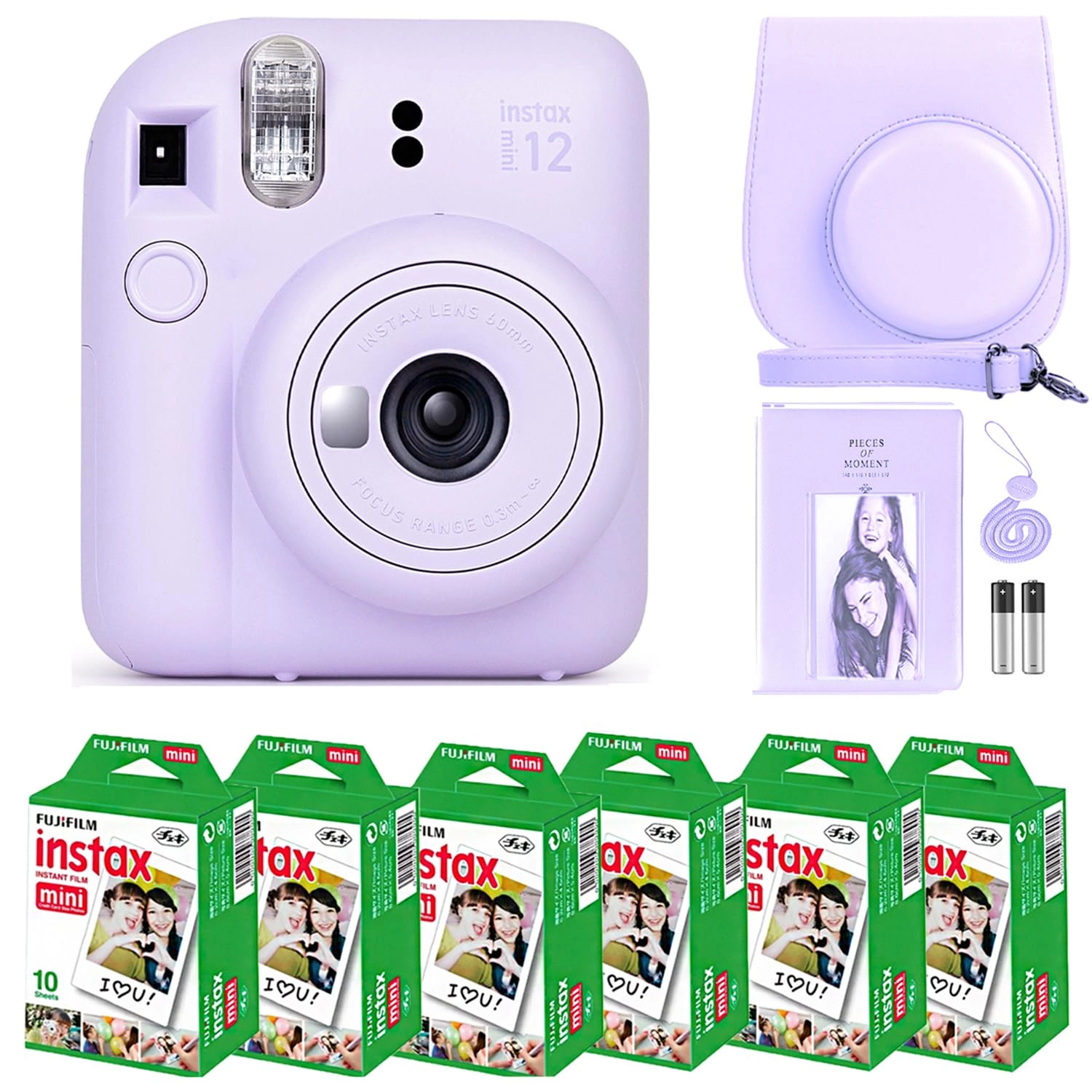 INSTAX MINI 12 - Purple Bundle