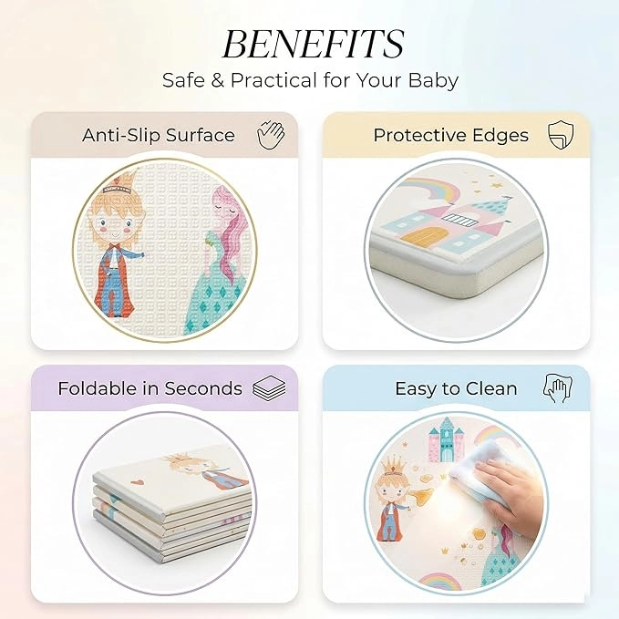 Baby Play Mat - 180 * 200cm Foam Folding Waterproof