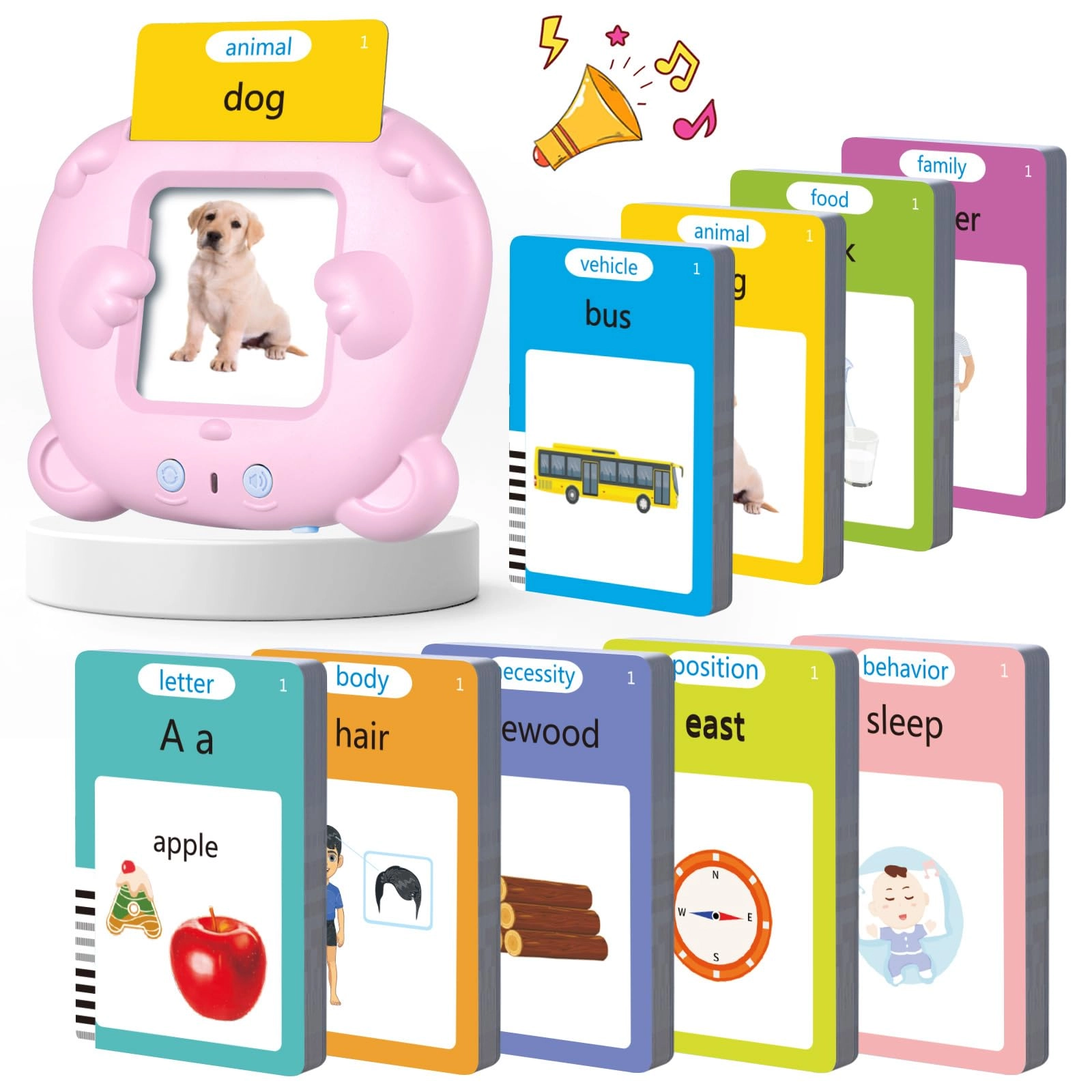 visator Flash Cards Language - 1-6 Years Old