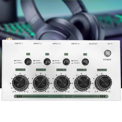 Headphone Amplifier - 4 Channel Independent Volume Control USB Powered