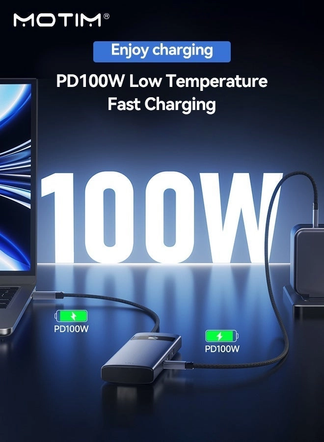 7-in-1 USB-C Hub Dock - USB 3.0 5Gbps 100W PD 4K@30Hz