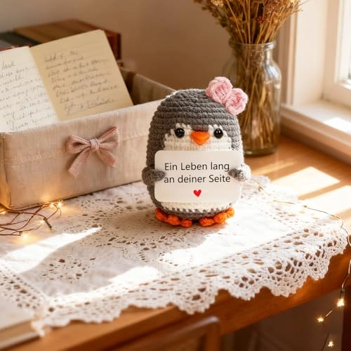 Penguin Positive Penguin 15 cm Knitted - Pocket Hug