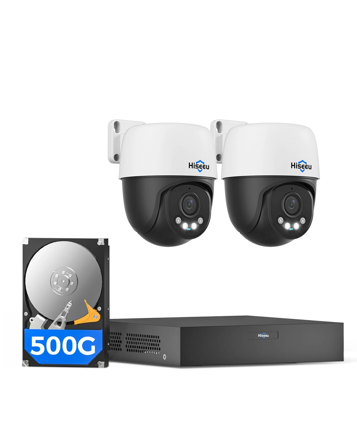 Hiseeu PoE NVR - 6MP + 5MP Security Camera