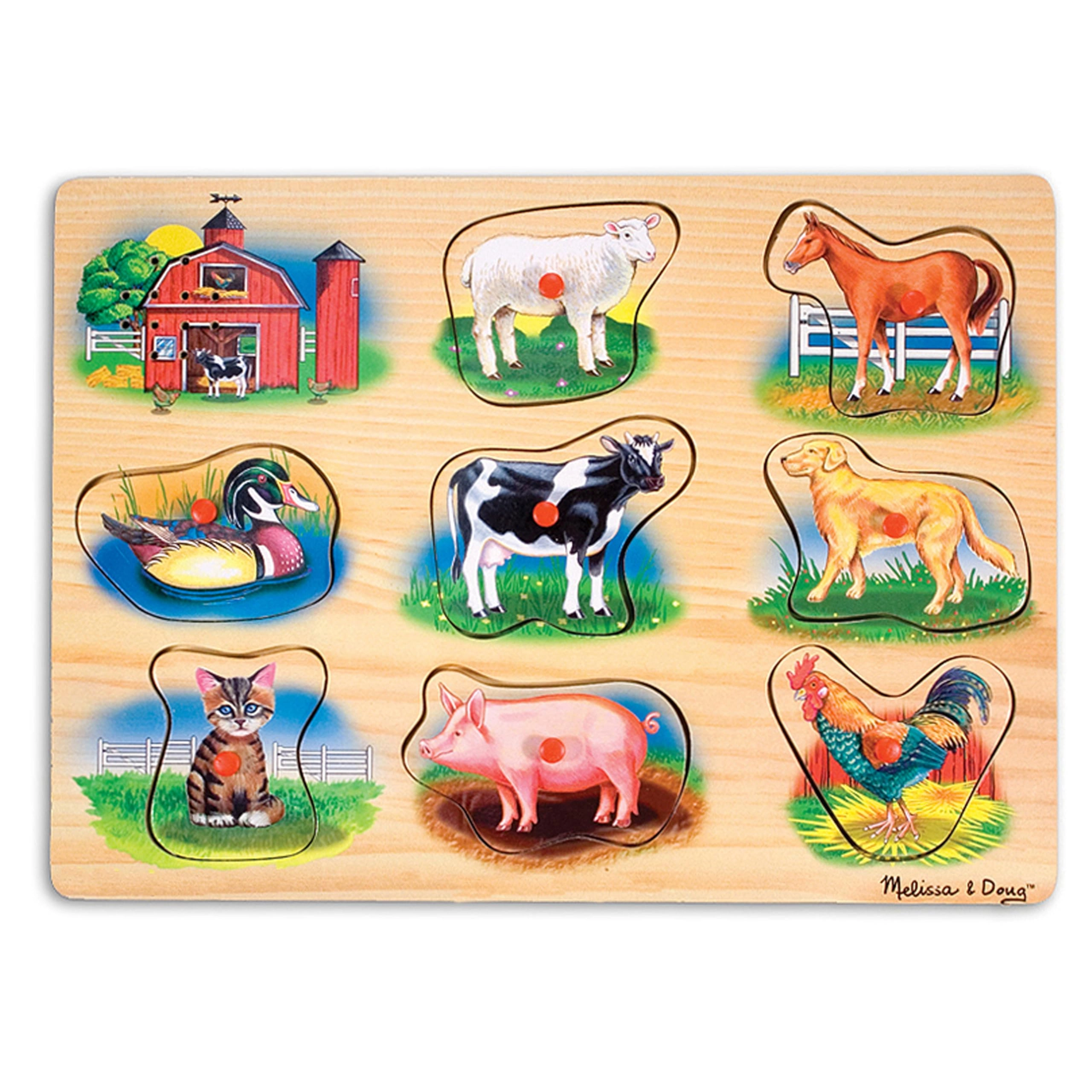 Melissa & Doug Farm Animals Sound Puzzle - 24 months - 5 years 8 piece(s)