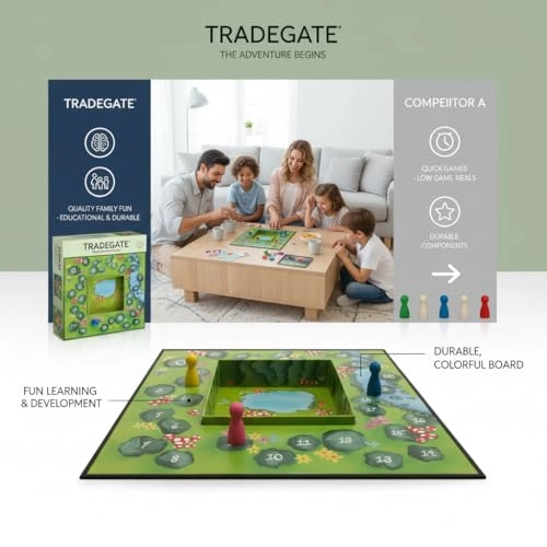 Adventure Board Game - Family Multiplayer Number Cards