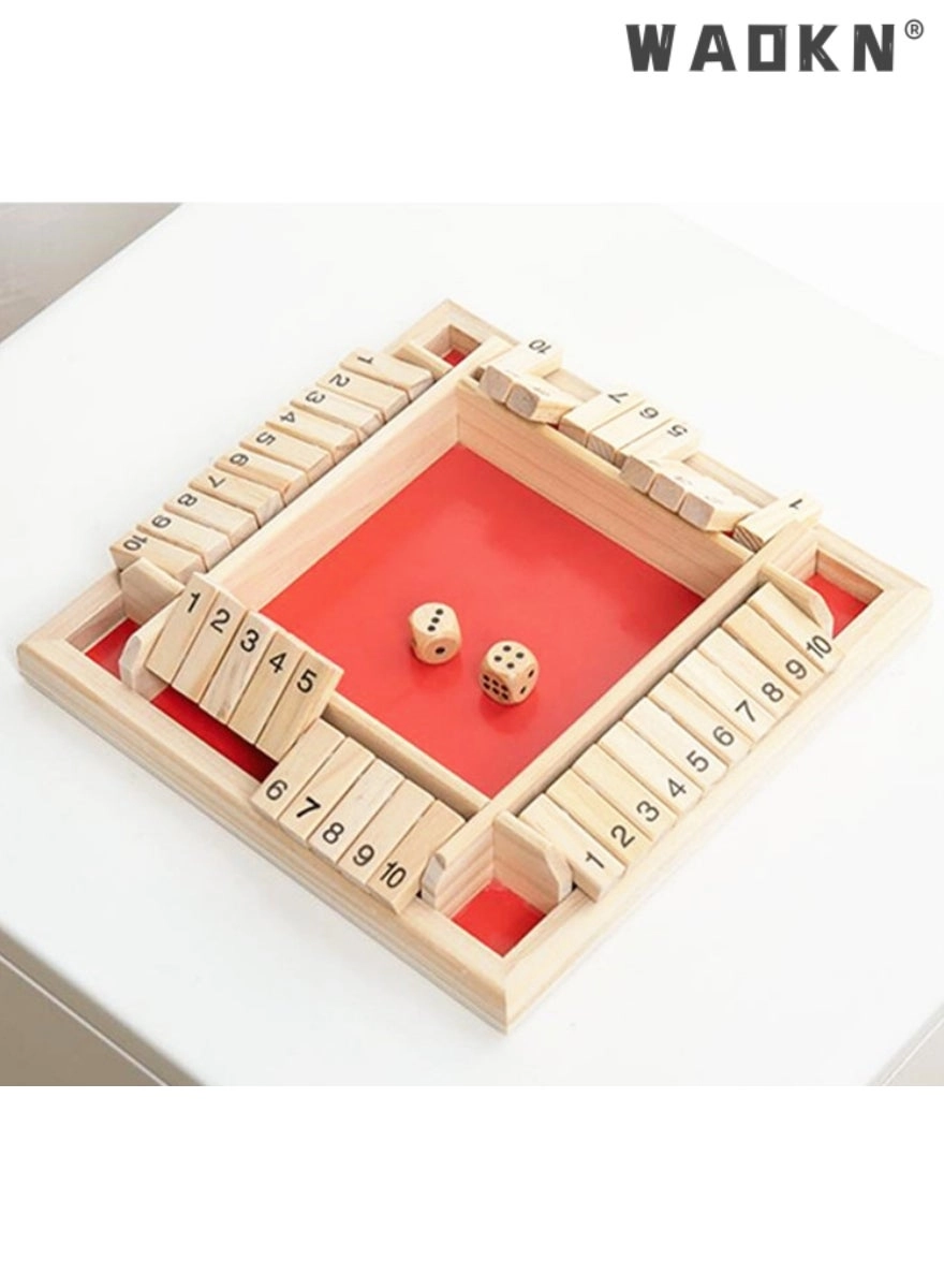 Shut The Box - Wooden Dice Game