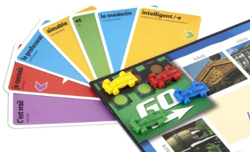 Learn to Speak French Language Board Game - children, adults