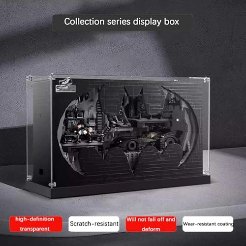 Acrylic Display Case - 55 x 18 x 33.5 cm Black