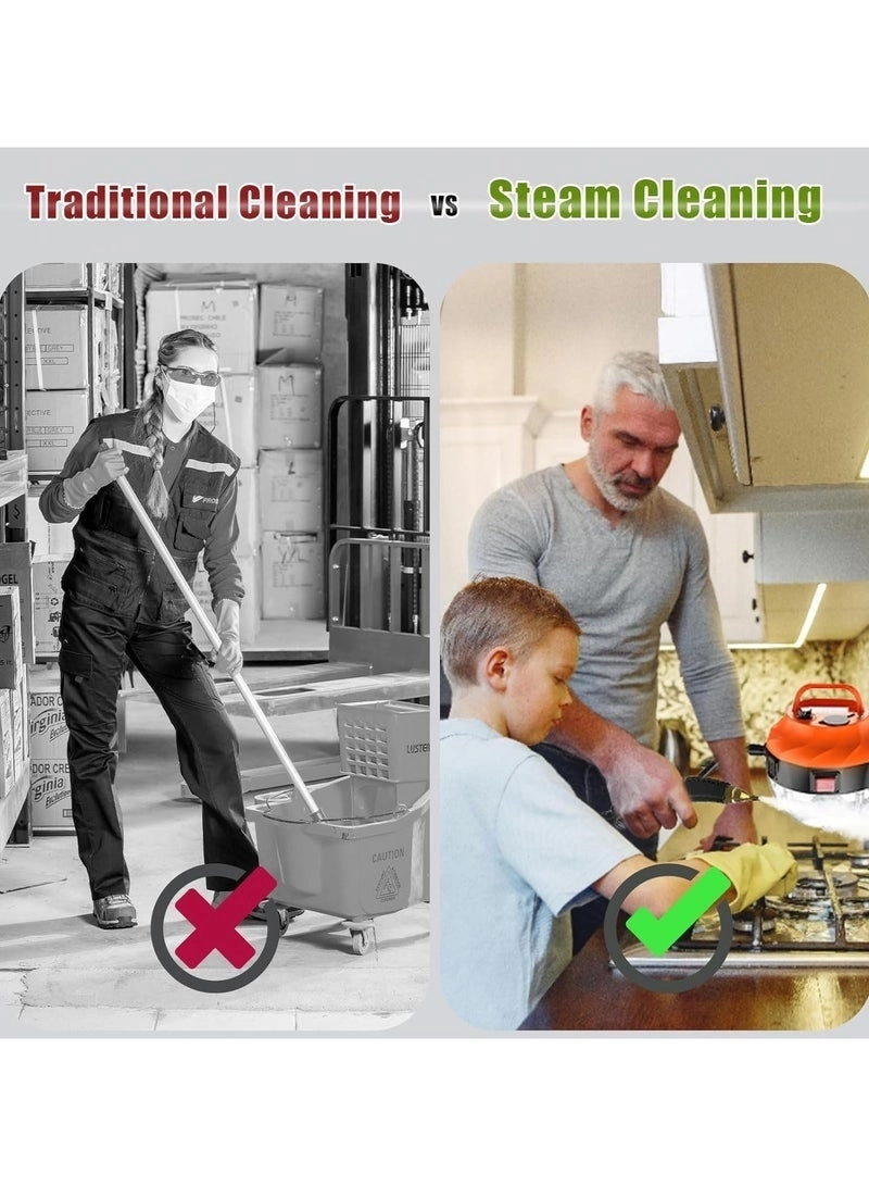 High-Pressure Steam Cleaner - 37.2OZ Large Tank