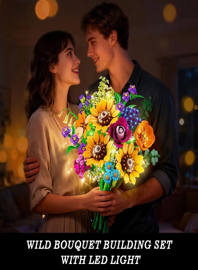 Wild Flowers Bouquet Building Set - Wildflower 912pcs