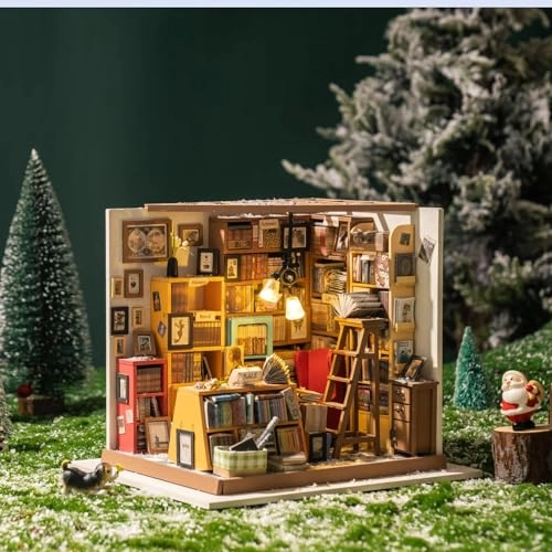 DIY Miniature Dollhouse Kit - Sam's Bookstore 1:24 Scale