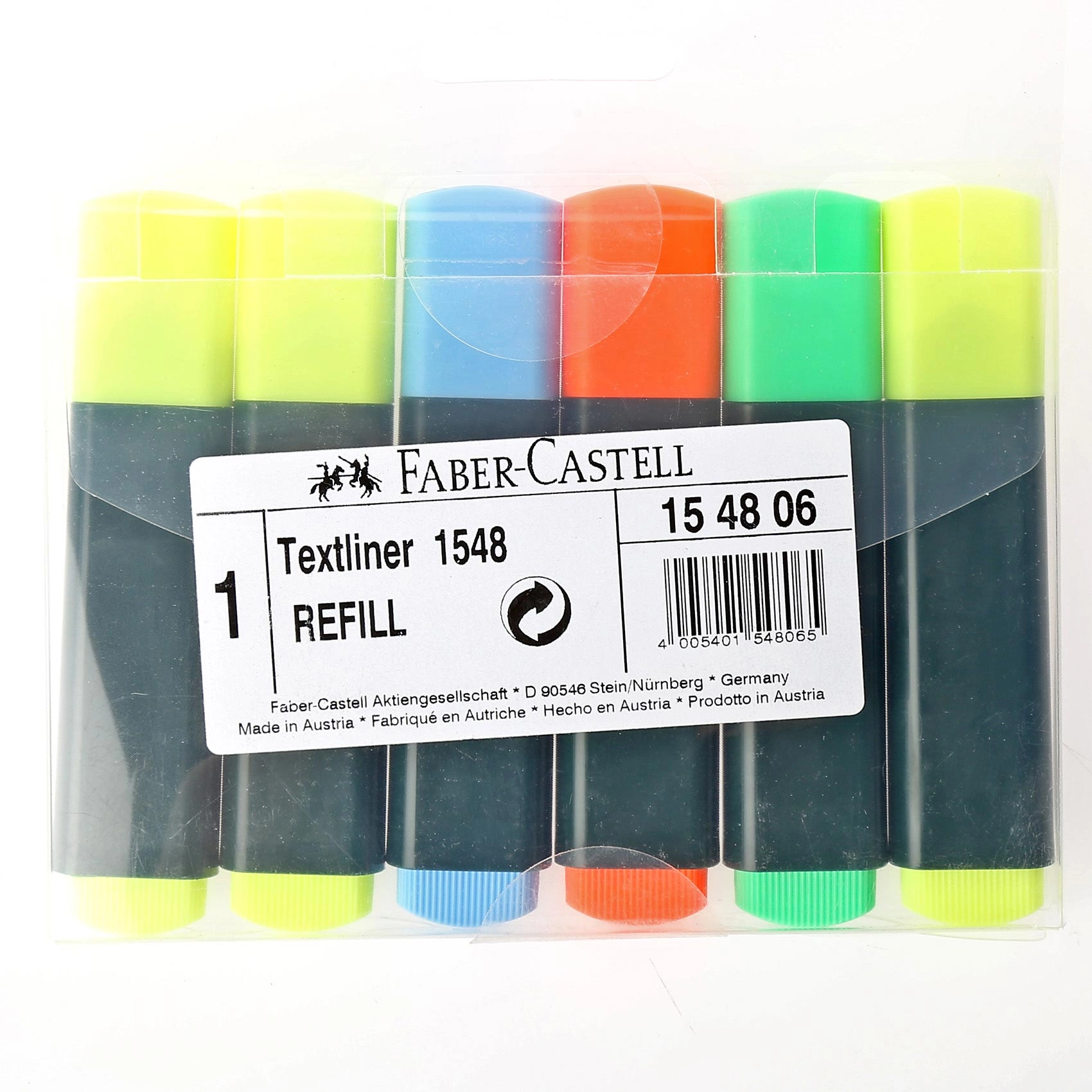 Textliners 1548 - Multicolour chisel tip