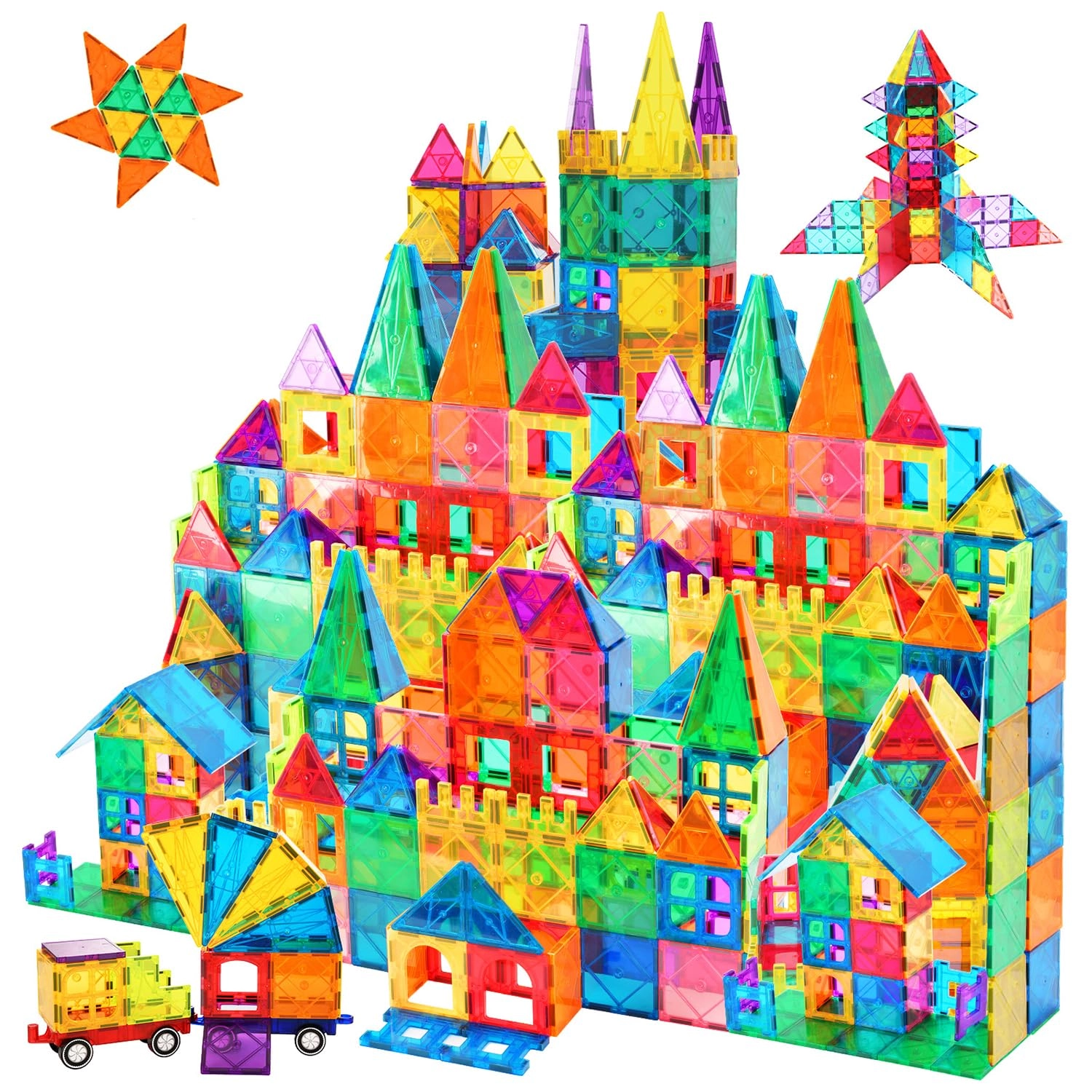 MZA STORES Magnetic Tiles - 102 pcs