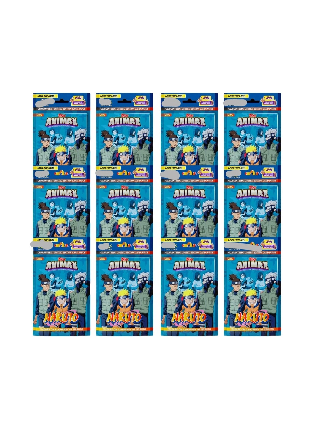 Topps Animax Naruto Collectible Card Game - Multipack of 12