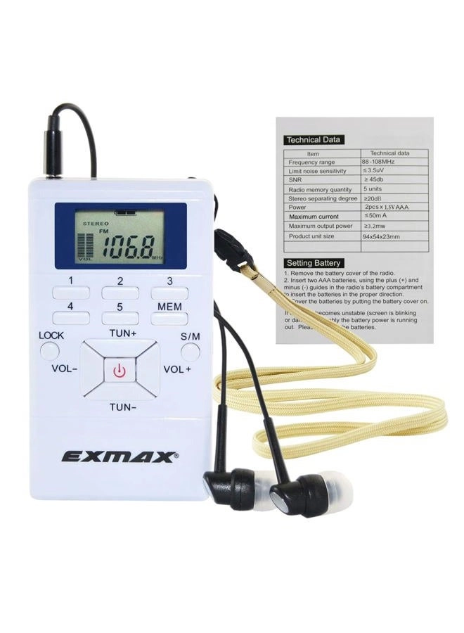 EXMAX E108 - Portable Pocket Mini