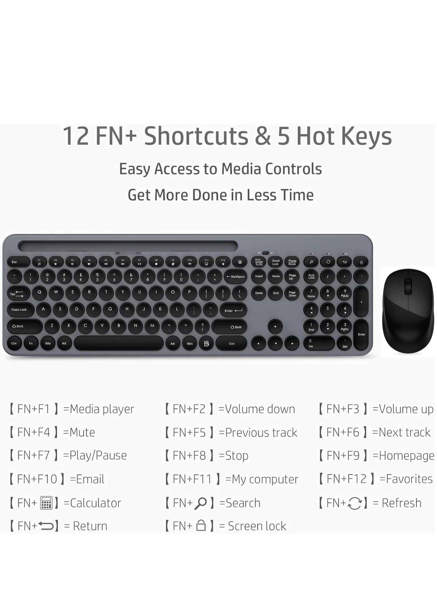 Keyboard + Mouse - 2.4G Bluetooth