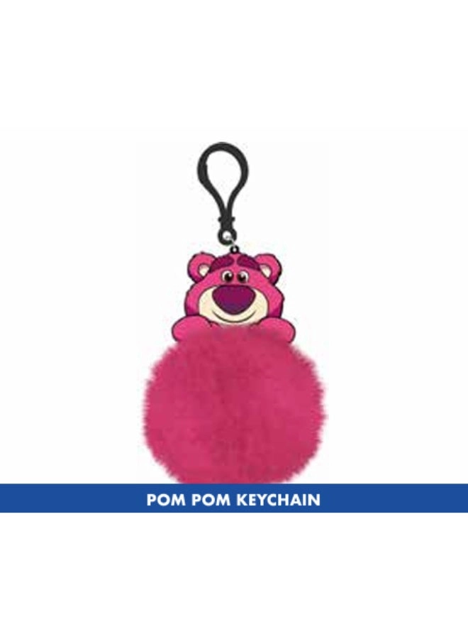 POM POM KEYCHAIN - Pink Plush