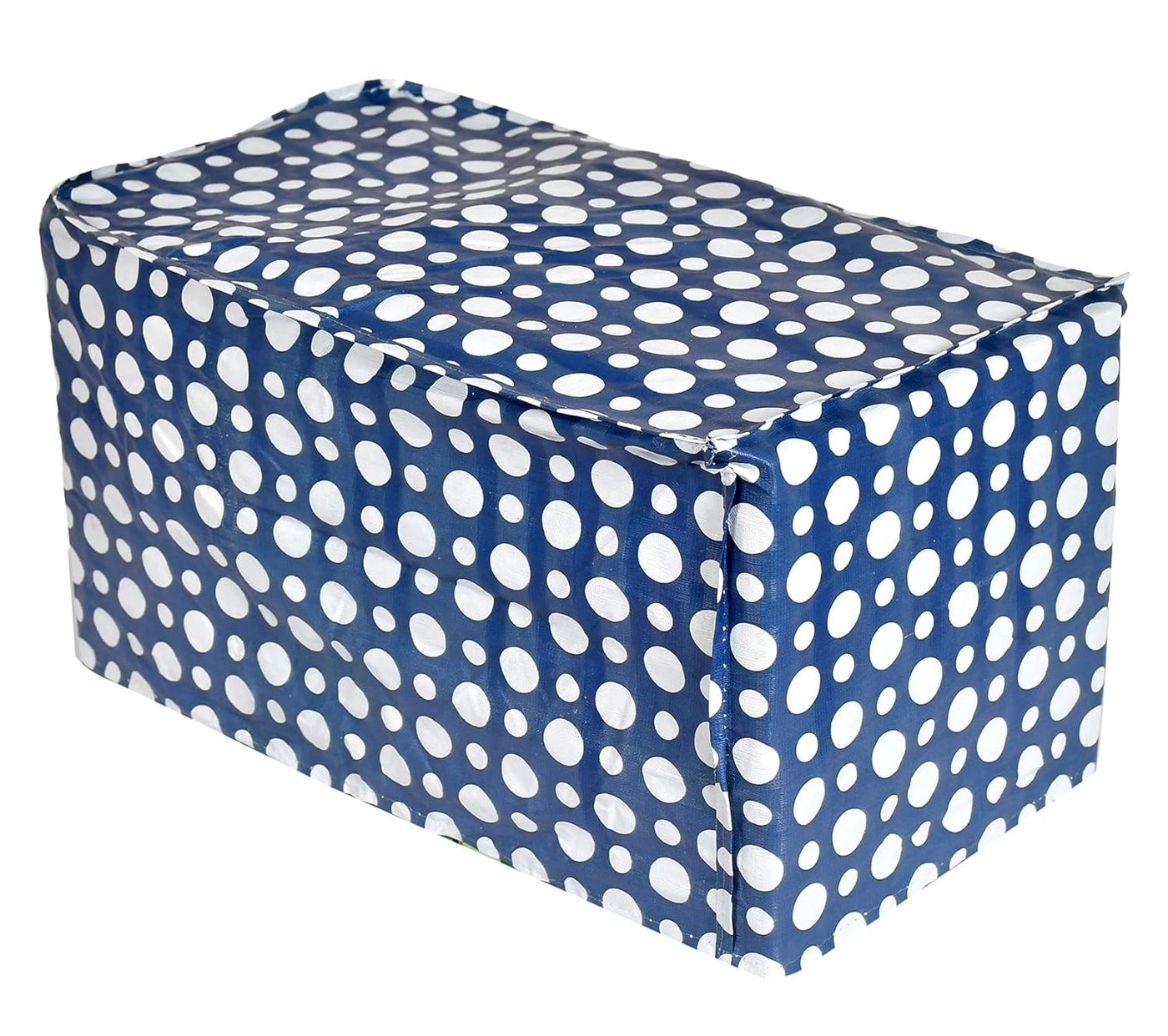 Mixer Grinder Cover - Dot Printed PVC Blue White