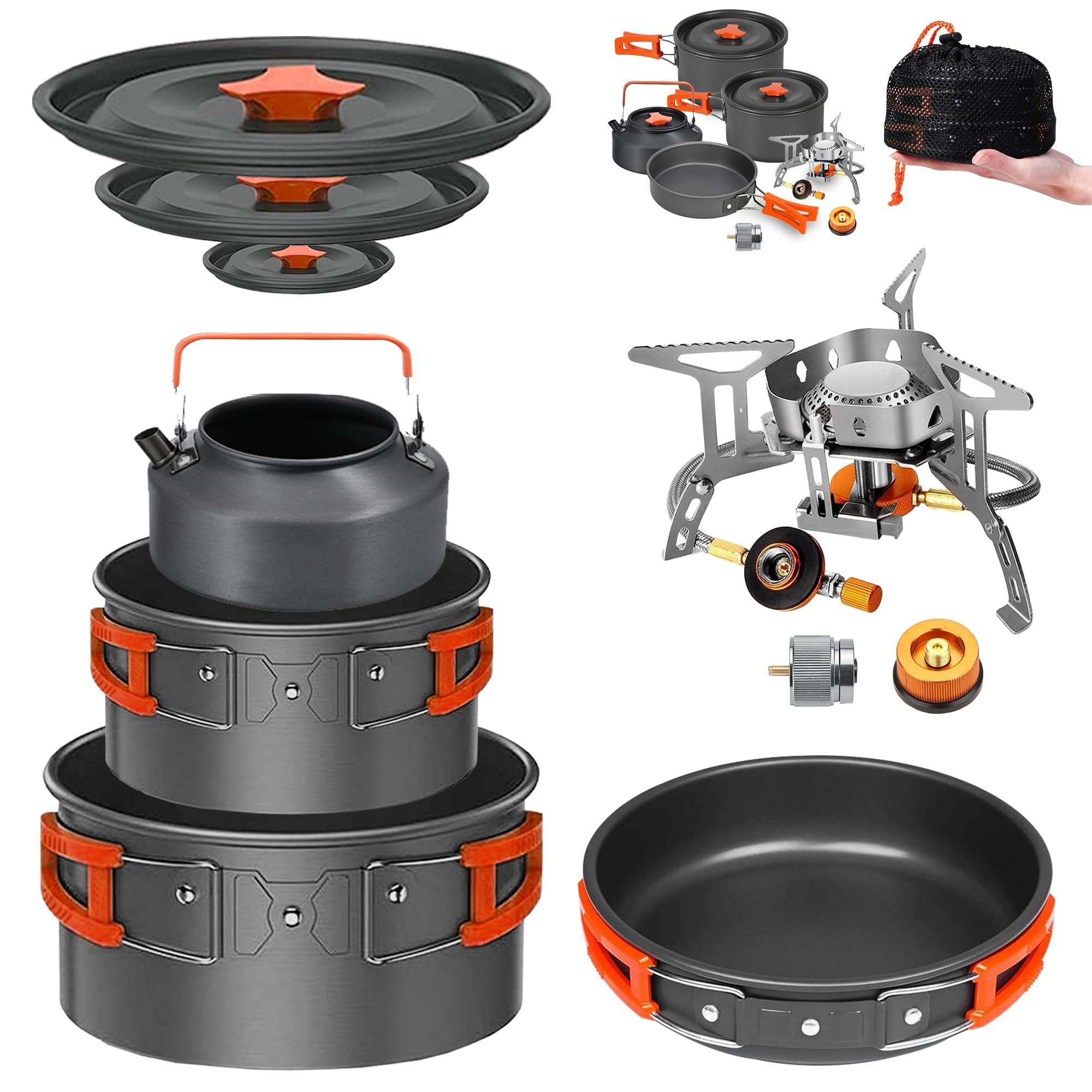 Camping Cookware Mess Kit - 11 piece(s)
