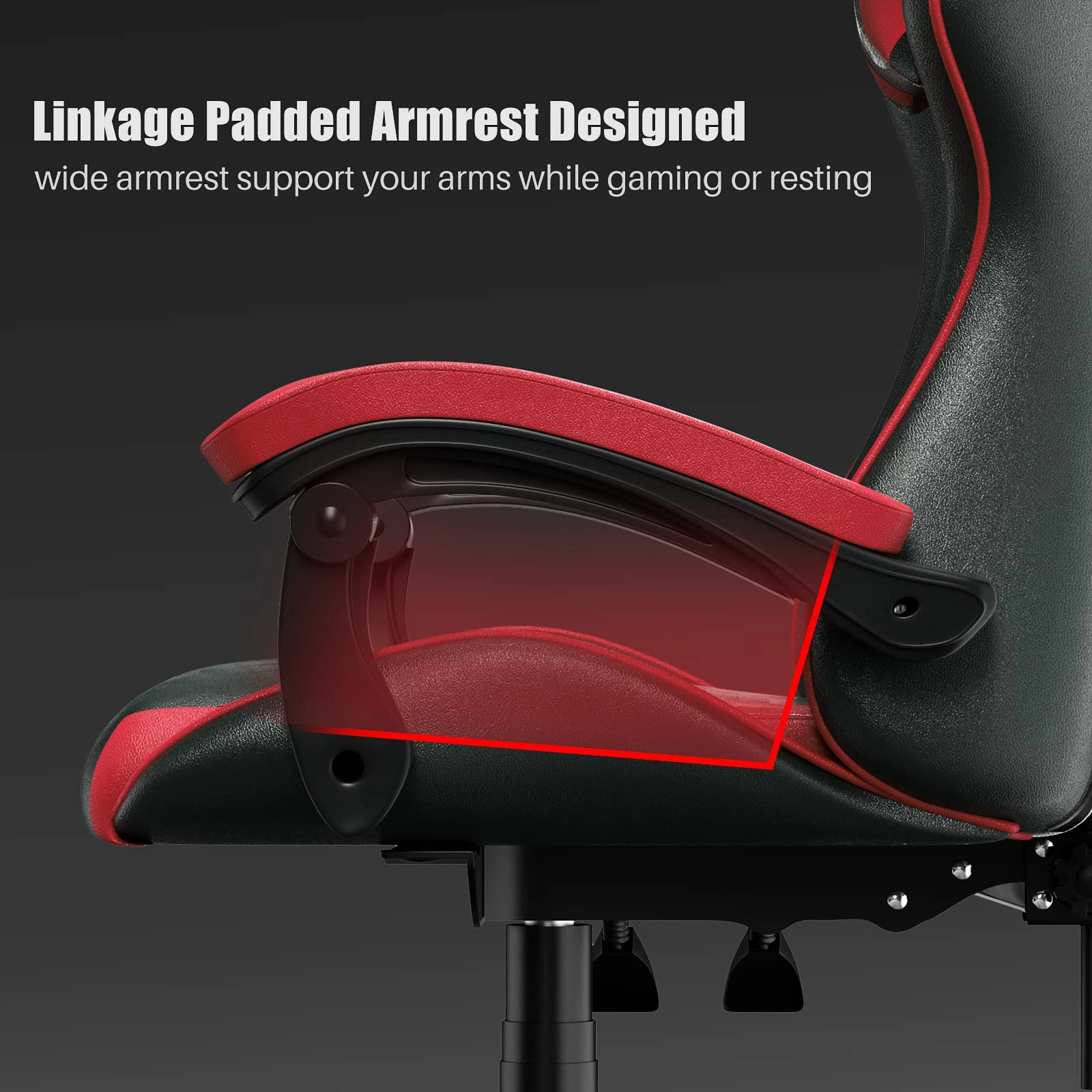 white LED gaming chair - RGB Reclining PU Leather