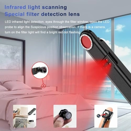 Hidden Camera Detector - Portable 1500 times/second scanning speed