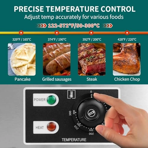 Commercial Electric Griddle - 530×385mm